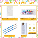 Flowers Paint by Numbers for Adult, Disco Paint by Numbers Kit for Adults - Image 4