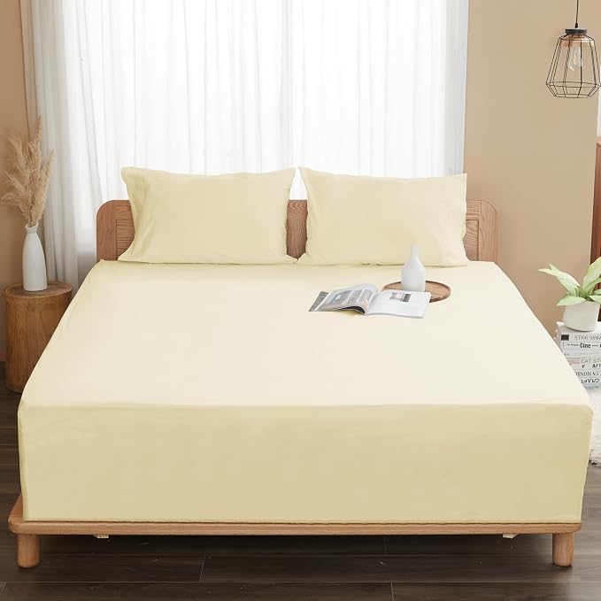 Sunflower Full Fitted Sheet, 1-Piece Extra Deep Pocket Fitted Bottom Sheet 22" - Image 8