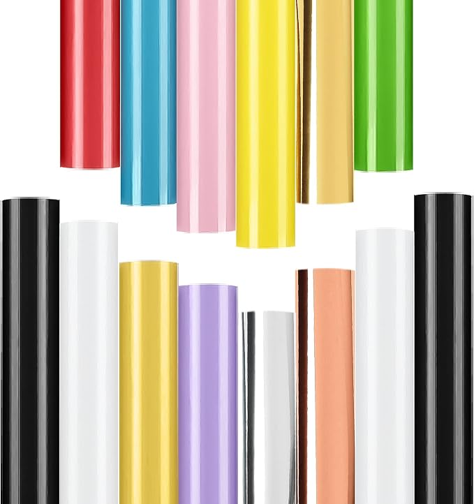 Lya Vinyl 14 Pack Permanent Vinyl, Adhesive Sheets by LyaVinyl