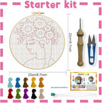 INFUNLY Flower Women Punch Needle Embroidery Kit - Image 2