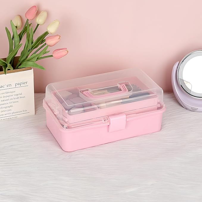BTSKY 3-Layer Plastic Dividing Storage Box Craft Organizer and Storage - Image 7