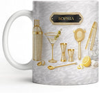 Personalized Cocktail Mug, Custom Name Coffee Cup by ALMAGEMSUS