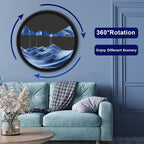 Mtadmai 24" Moving Sand Art, 3D Sand Art Pictures Deep Sea Sandscape Living - Image 6