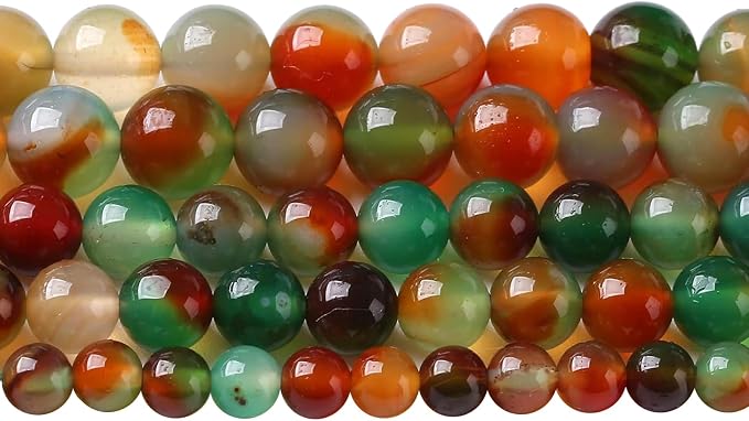 4mm 90pcs Natural Peacock Agates Beads by NaturalStoneBeads