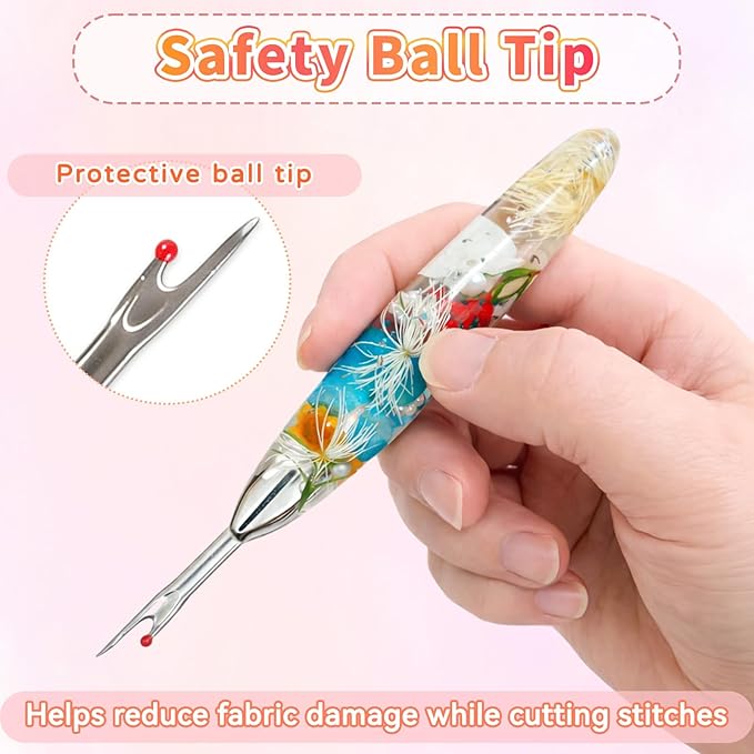 Reessy Seam Ripper Set, Small & Large Stitch Remover Tools - Image 2