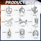 MTLEE 100 Pieces Western Cowboy Charms - Image 2