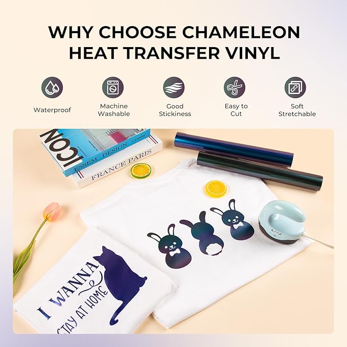HTVRONT Chameleon HTV Heat Transfer Vinyl - Image 2