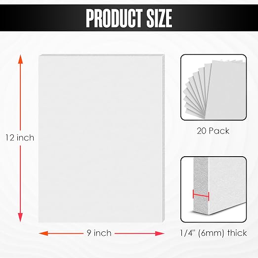 Foam Sheets for Crafts, EVA Foam, EVA Craft Sheets, 20 Pack, 9 x 12 Inch | - Image 3