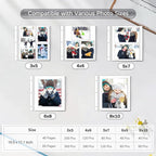 Popotop Large Photo Album Self Adhesive 4x6 5x7 8x10 Scrapbook Album DIY - Image 8