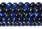 Lapis Lazuli Blue Tiger Eye Beads Natural Stone Round Loose Beads Energy by NaturalStoneBeads