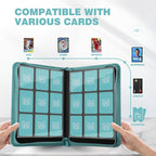 Trading Card Binder with 9 Side Loading Pocket Card Album Hold Up to 540 Cards - Image 2