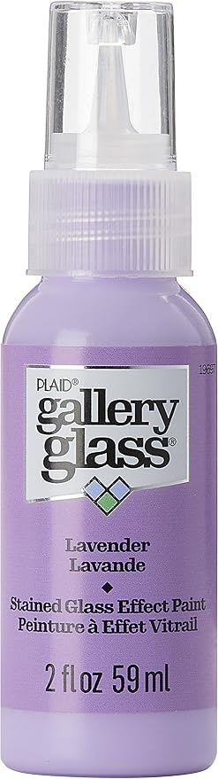 Gallery Glass, Lavender Stained Glass 2 fl oz Brilliant Smooth Finish Paint by GalleryGlass