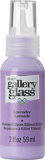 Gallery Glass, Lavender Stained Glass 2 fl oz Brilliant Smooth Finish Paint by GalleryGlass