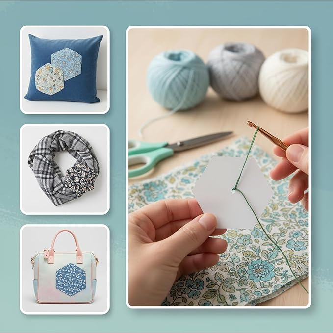 200 PCS 2" Paper Piecing for Quilting DIY Patchwork Sewing Crafts for DIY - Image 4