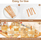 MAQIHAN 100 Wood Wicks for Candles Making - Image 3