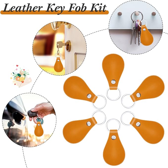 Taiyin 30 Pcs Leather Key Fob Kit - Image 6