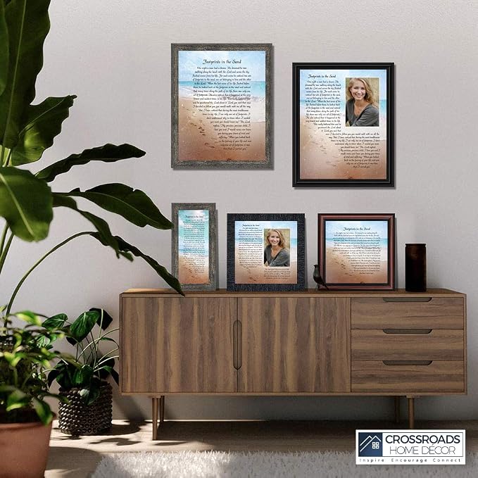 Footprints in the Sand Inspirational Wall Art, Beach Decor, Christian Gifts - Image 5