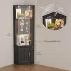 HNEBC 69" Tall Curio Display Cabinet - Image 6