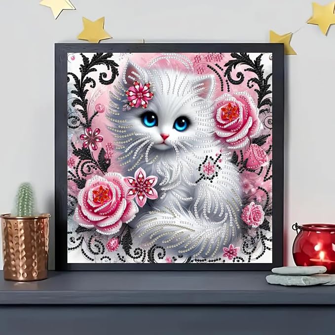 SHICERNHJ Animal Cat 5D Diamond Painting Kits - Image 4