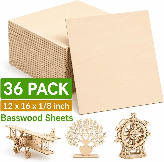 3mm Basswood Sheets 1/8 Inch - Image 2