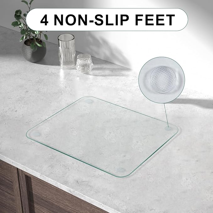 Glass Cutting Boards for Kitchen, Non-slip Chopping Board, Table protection - Image 5