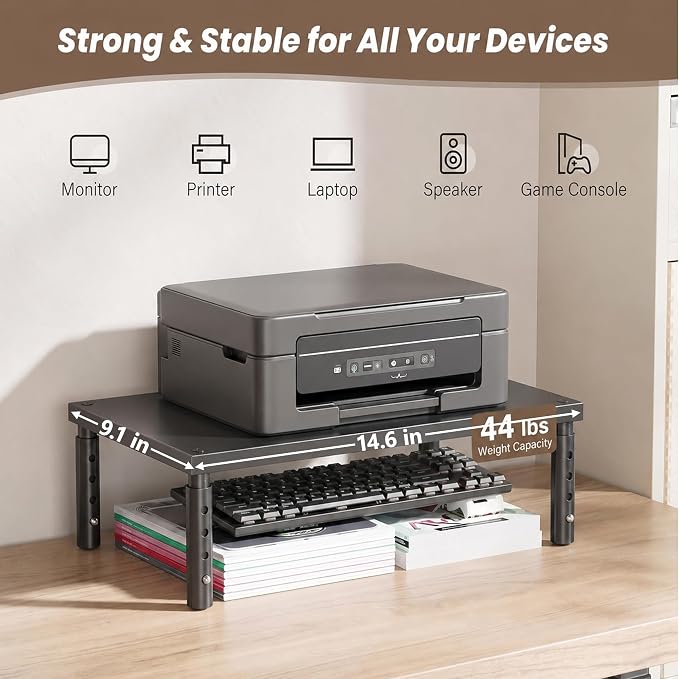 OPNICE Desk Organizers and Accessories, Adjustable Computer Monitor Stand Riser - Image 8