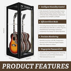 Guitar Display Case with Humidification & Constant Temperature, Smart Touch - Image 3