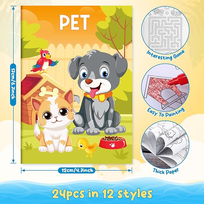 BenLouis Coloring Books Party Favors Bulk Mini Coloring Books - Image 2