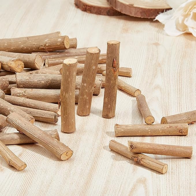 20 Pcs Wood Natural Driftwood Pieces Branch Slices Beach Decor - Image 8