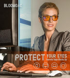 Bloomoak 100% Red Lens Blue Green Light Blocking Glasses- Dual AR Coatings - Image 2
