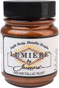 Jacquard Lumiere 2.25oz Fabric Paint Metallic Rust by Jacquard