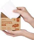 Poesie Citrus Travel Laundry Detergent Sheets 40 Sheet Plastic Free No Waste Laundry Soap Sheet for Travel Dorm Home