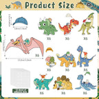 60pcs Dinosaur Theme DIY Cutouts Dinosaur Bulletin Board Decoration Set Cute - Image 2
