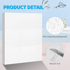 LuckyFoam White 4 Pack 15x12x1 inch Foam Sheets 1 Inch Thick | Polystyrene - Image 4