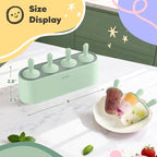 Popsicle Mold Set 4 Pieces Homemade Silicone Popsicle Maker Easy Release Ice - Image 5