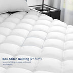 Sunflower Full Mattress Pad, Hypoallergenic Cotton Mattress Cover, 18-22" Extra - Image 8
