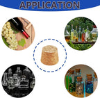 25Pack Tapered Cork Stoppers 1.1 in H x 1.34 in Top x 1 in Bottom - Image 6