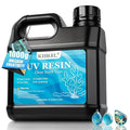 KISREL UV Resin 1000g-Upgraded UV Resin Kit, Hard Type Crystal Clear by KISREL