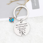 WSNANG Astronomy Gift Spacemen Gift Astronaut Keychain My Telescope Is Calling - Image 2
