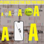 Letter Stickers, Mailbox Numbers, 1.5 Inch Waterproof Vinyl Alphabet | 1 1/2 - Image 6