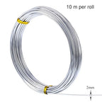 TecUnite Aluminum Craft Wire for Sculpting Armature Bendable Craft Wire for DIY - Image 2