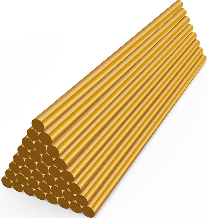 ENPOINT Metallic Gold Hot Glue Sticks, 36 Pack Mini Hot Melt Glue Sticks Colored by ENPOINT