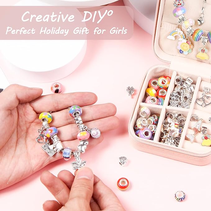 UFU Charm Bracelet Making Kit, Jewelry Making Kit Craft Gift - Image 2