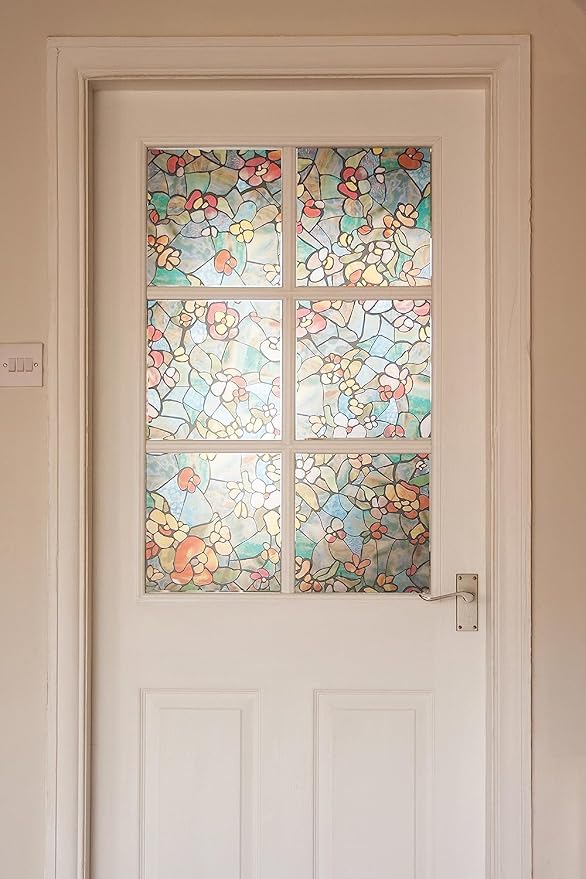 d-c-fix 346-0431 Self-Adhesive Privacy Glass Window Film, Venetian Garden - Image 2