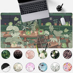 Cute Frog Mouse Pad Desk Pad Kawaii Green Desk Decor Mat, Large Gaming Mouse Pad - Image 2