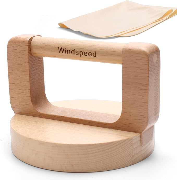 1+1 Pcs Block Printing Baren, Windspeed Wood Baren Printmaking Tool Supplies by WINDSPEED