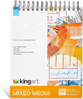 KINGART Mixed Media Sketchbook – 8x10 Inch, Heavyweight Acid-Free Paper – by KINGART