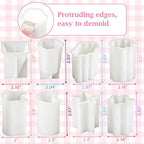 8PCS Reusable Silicone Candle Molds Set - Image 6