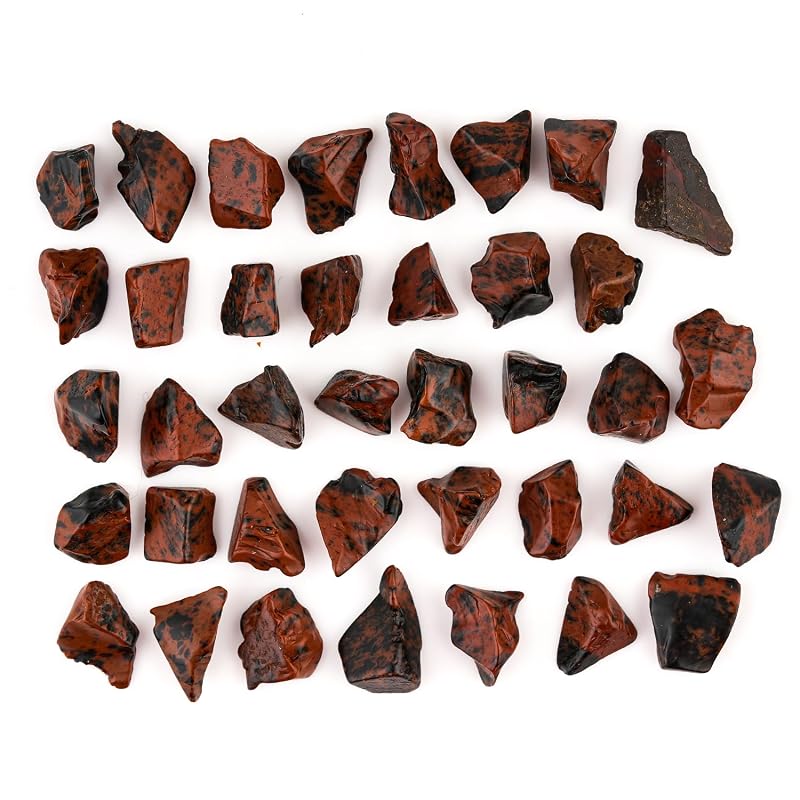 ColouredRocks 100 carats Mahogany Obsidian Crystals, Raw Stones, Rough Gemstones - Image 3