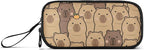 Cute Capybara with Orange Pencil Case Box Boys Girls Large Pencil Pouch Zipper - Image 6